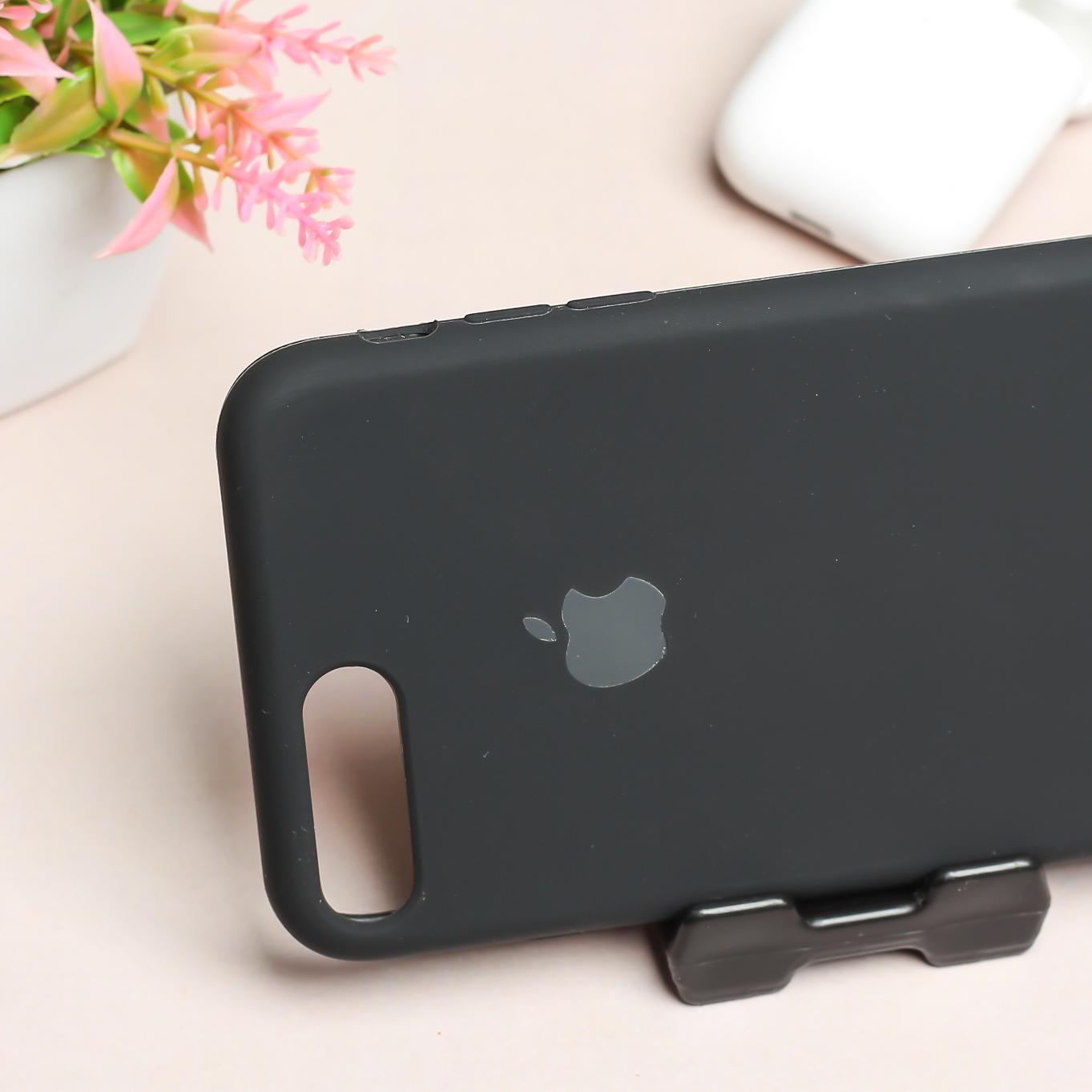 Black Original Silicone case for Apple iphone 7 Plus