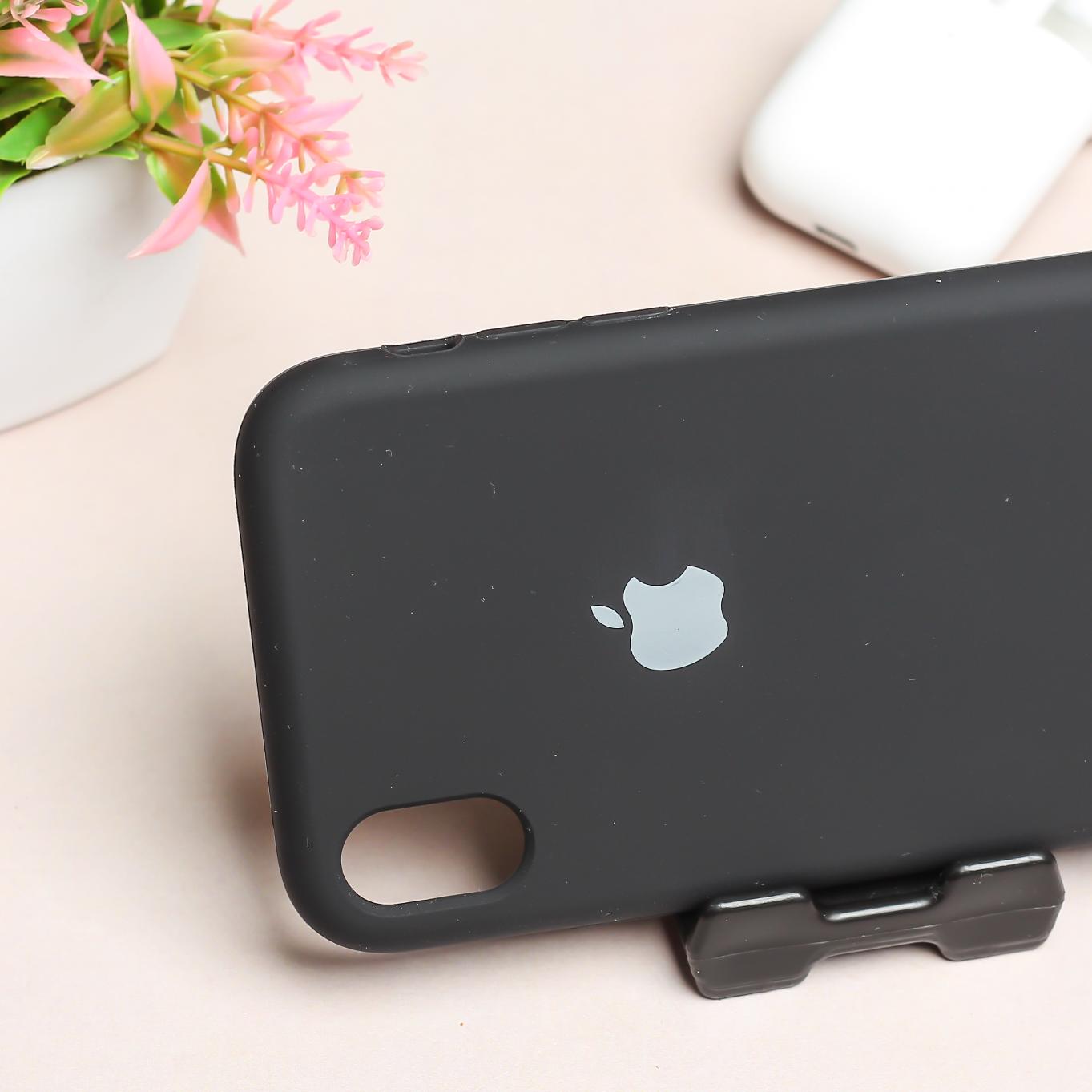 Black Original Silicone case for Apple iphone XR