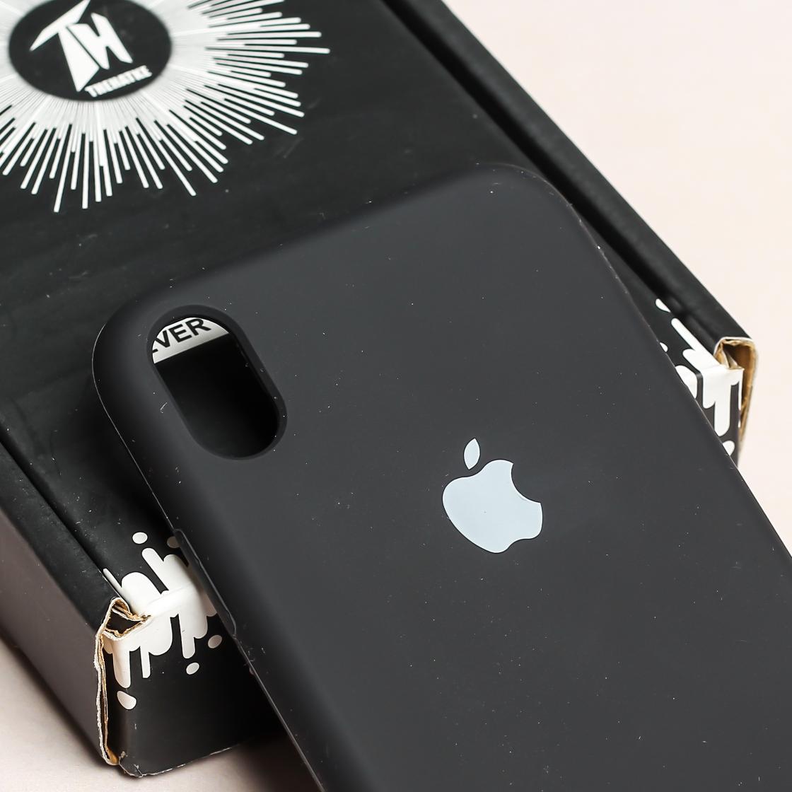 Black Original Silicone case for Apple iphone XR