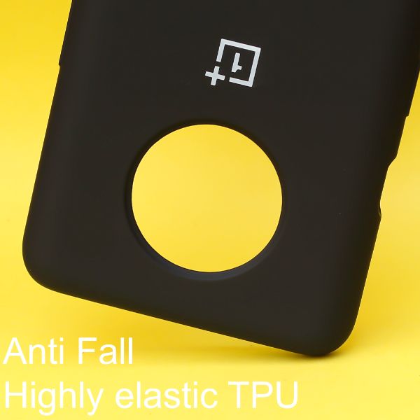 Black Original Silicone case for Oneplus 7T