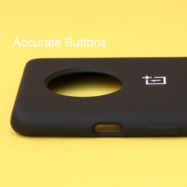 Black Original Silicone case for Oneplus 7T