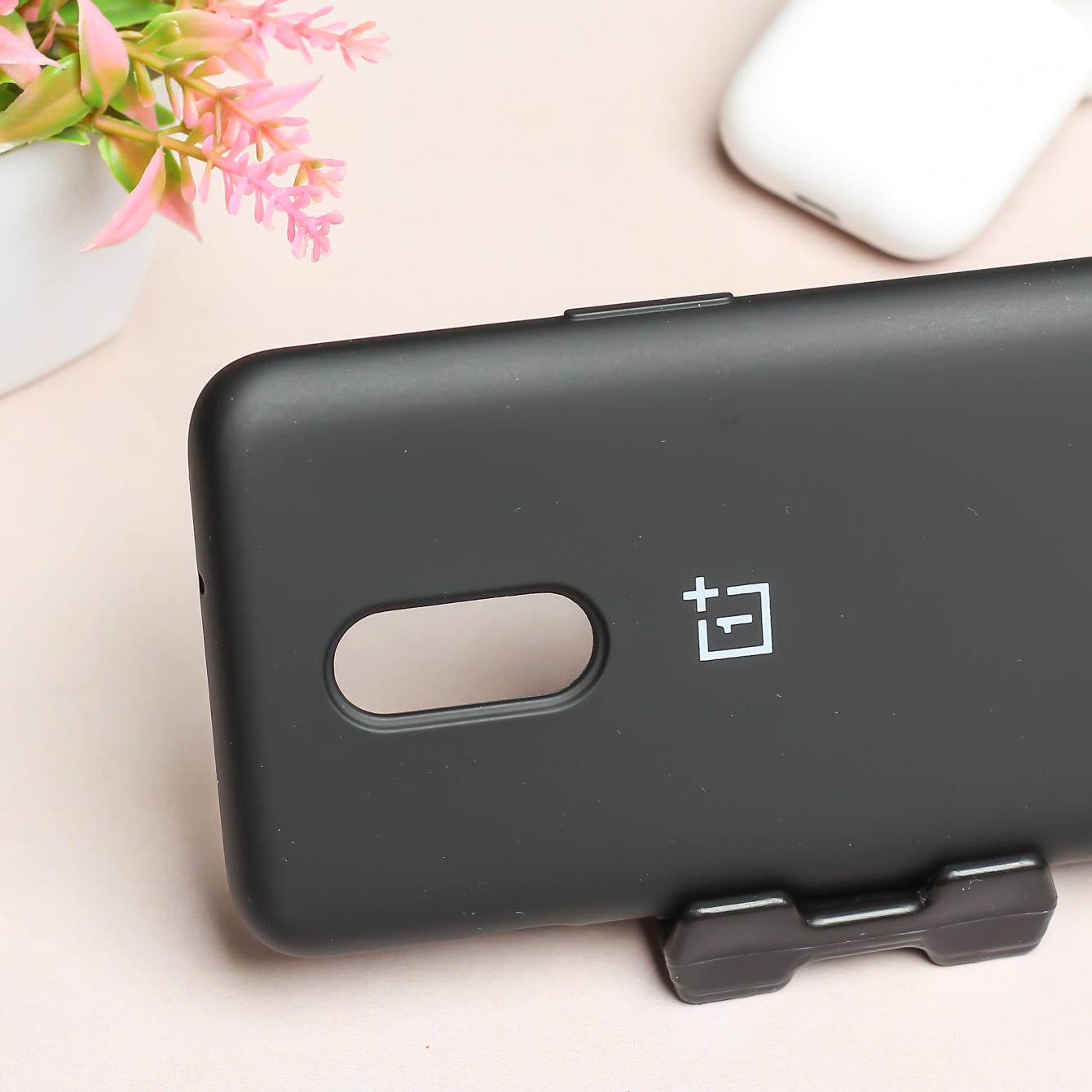 Black Original Silicone case for Oneplus 7