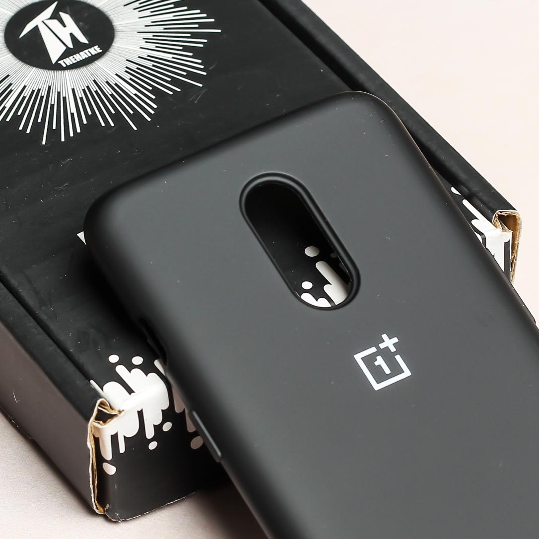 Black Original Silicone case for Oneplus 7