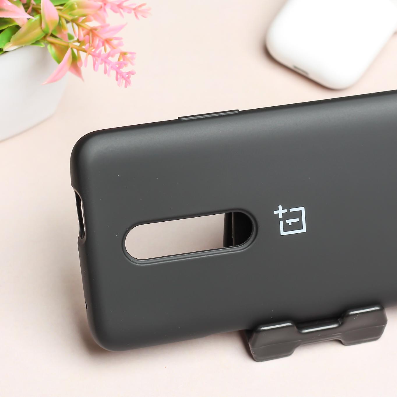 Black Original Silicone case for Oneplus 7 Pro