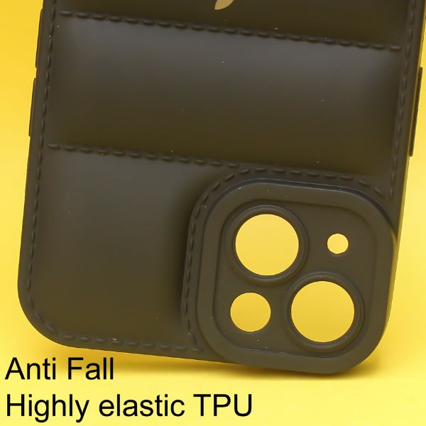 Black Puffon silicone case for Apple iPhone 14 Plus