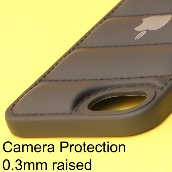 Black Puffon silicone case for Apple iPhone 7