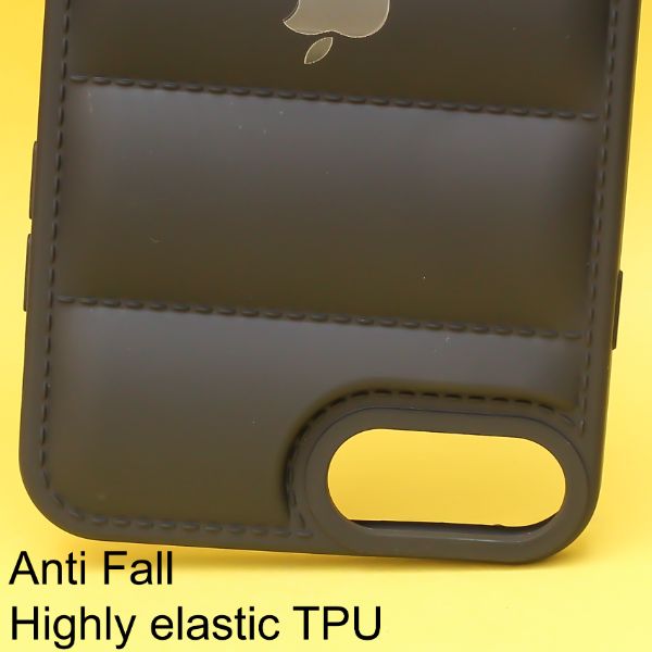 Black Puffon silicone case for Apple iPhone 7 Plus