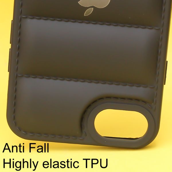 Black Puffon silicone case for Apple iPhone SE 2