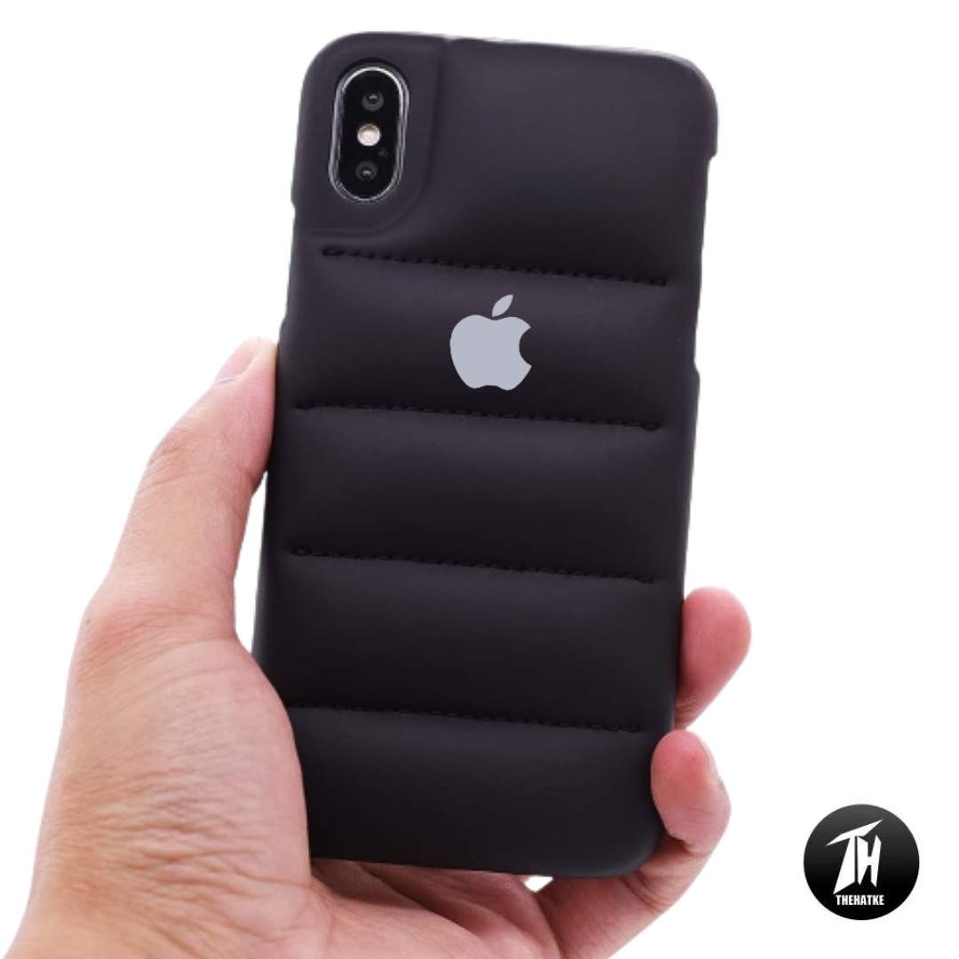 Black Puffon silicone case for Apple iPhone Xs Max