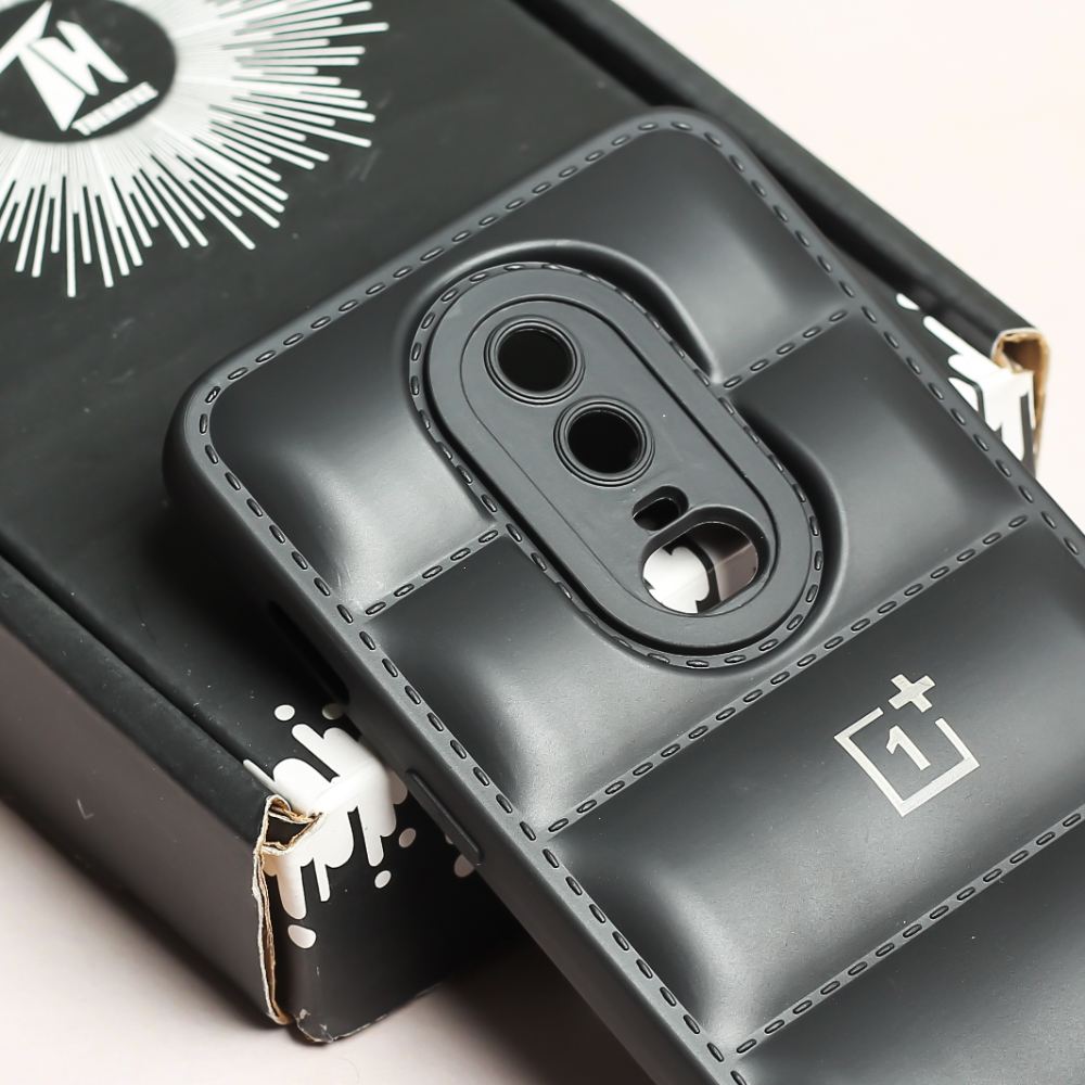 Black Puffon silicone case for Oneplus 6
