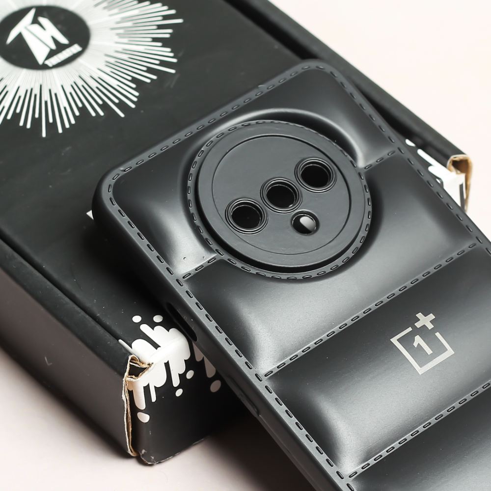 Black Puffon silicone case for Oneplus 7t