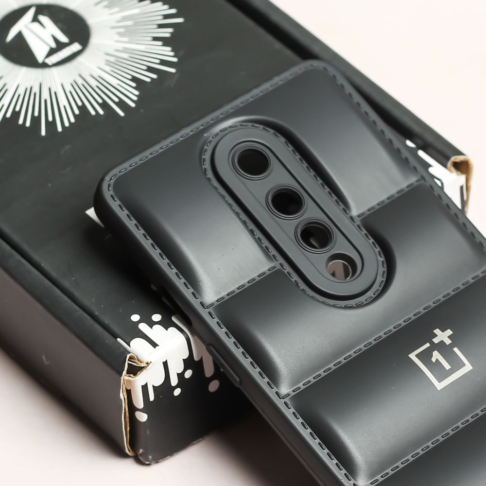 Black Puffon silicone case for Oneplus 8