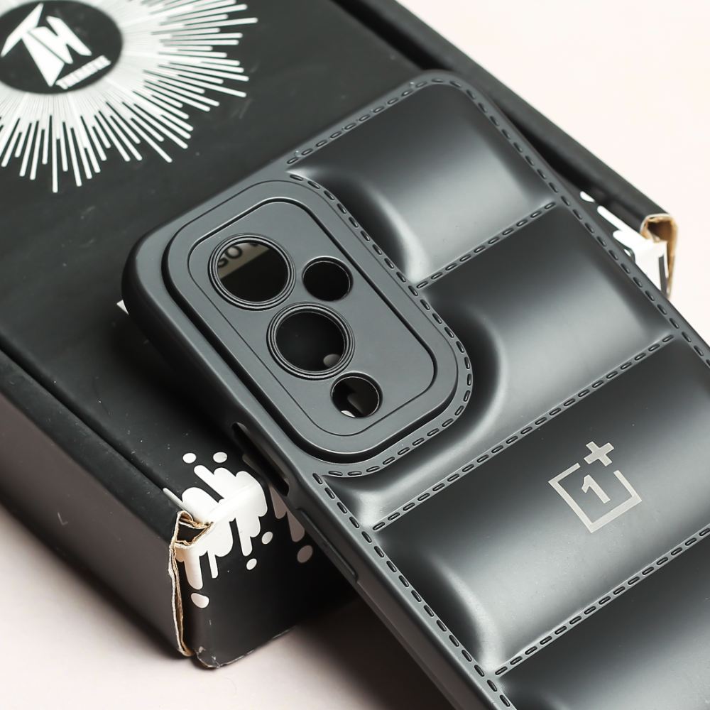 Black Puffon silicone case for Oneplus 9
