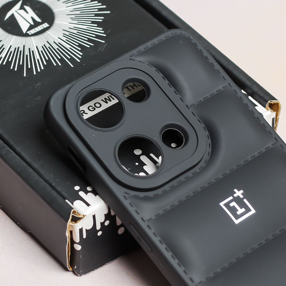 Black Puffon silicone case for Oneplus Nord 3