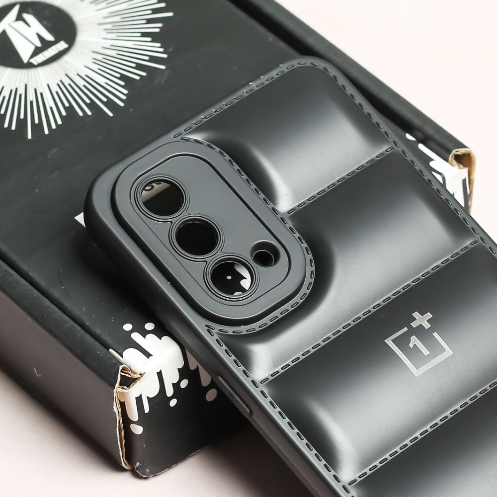 Black Puffon silicone case for Oneplus Nord CE