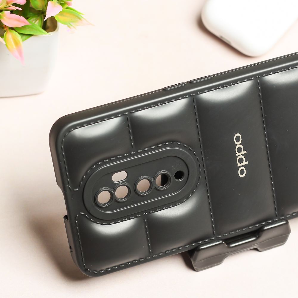 Black Puffon silicone case for Oppo Reno 2Z