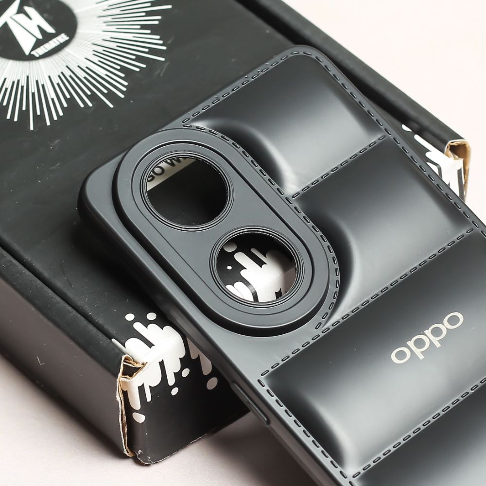 Black Puffon silicone case for Oppo Reno 8t