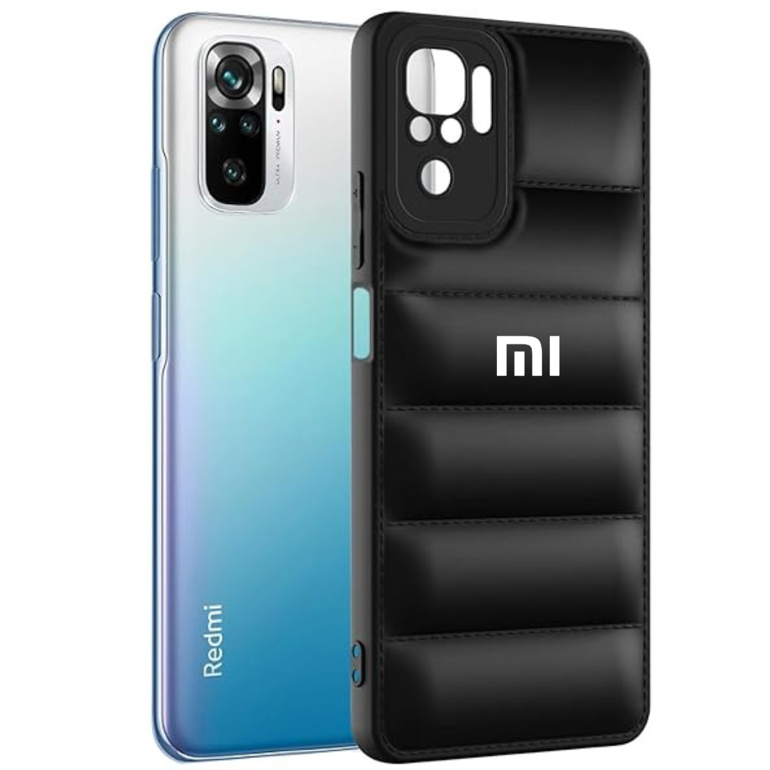 Black Puffon silicone case for Redmi Note 10 4g