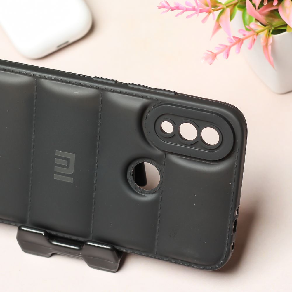 Black Puffon silicone case for Redmi Note 7 Pro