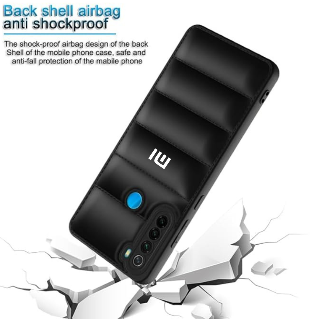 Black Puffon silicone case for Redmi Note 8