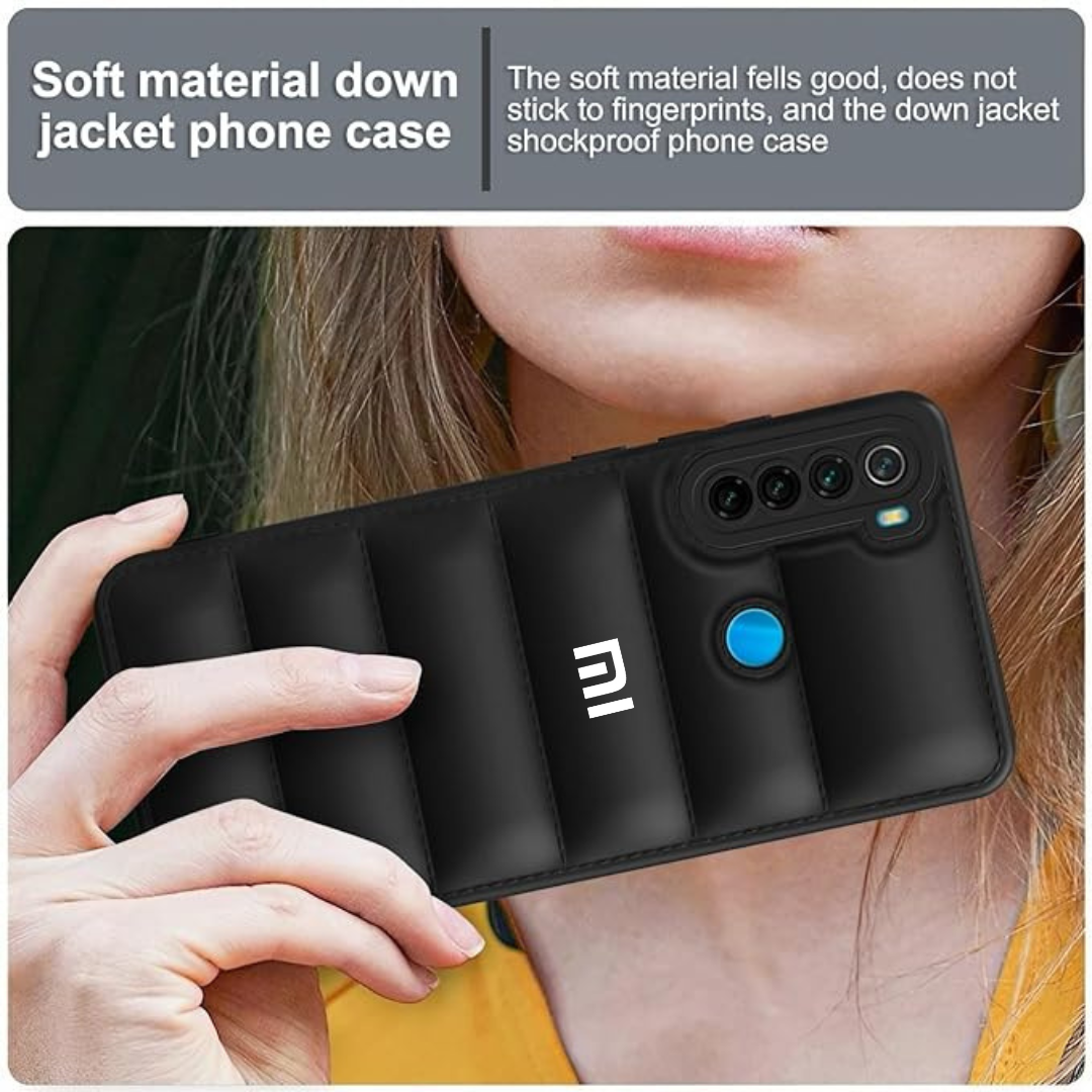 Black Puffon silicone case for Redmi Note 8