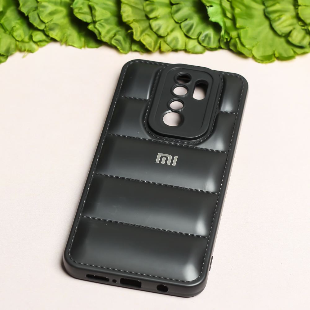 Black Puffon silicone case for Redmi Note 8 Pro