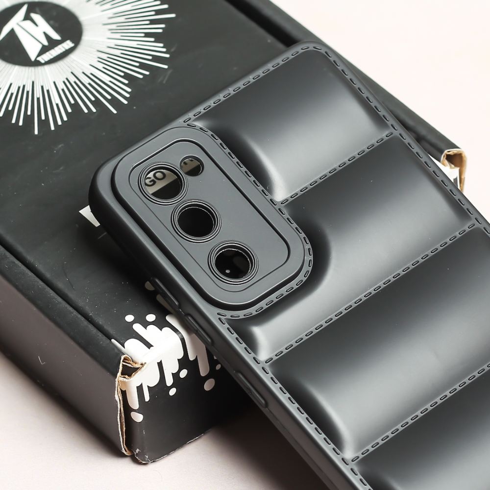 Black Puffon silicone case for Samsung S20 FE