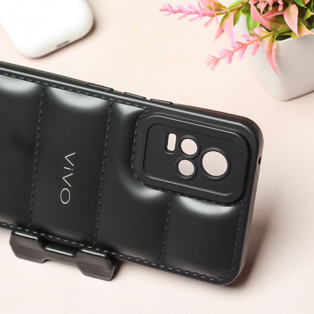 Black Puffon silicone case for Vivo V20