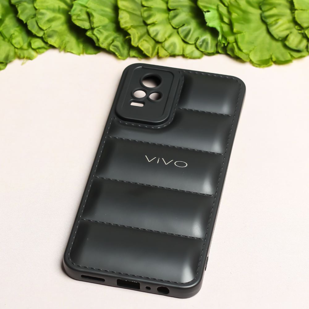 Black Puffon silicone case for Vivo V21E 4G