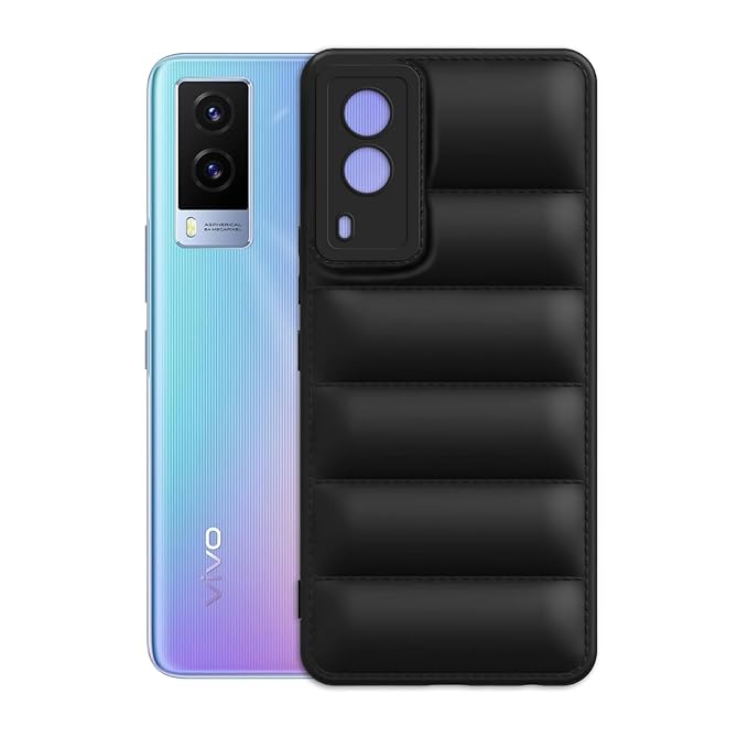 Black Puffon silicone case for Vivo V21e 5G