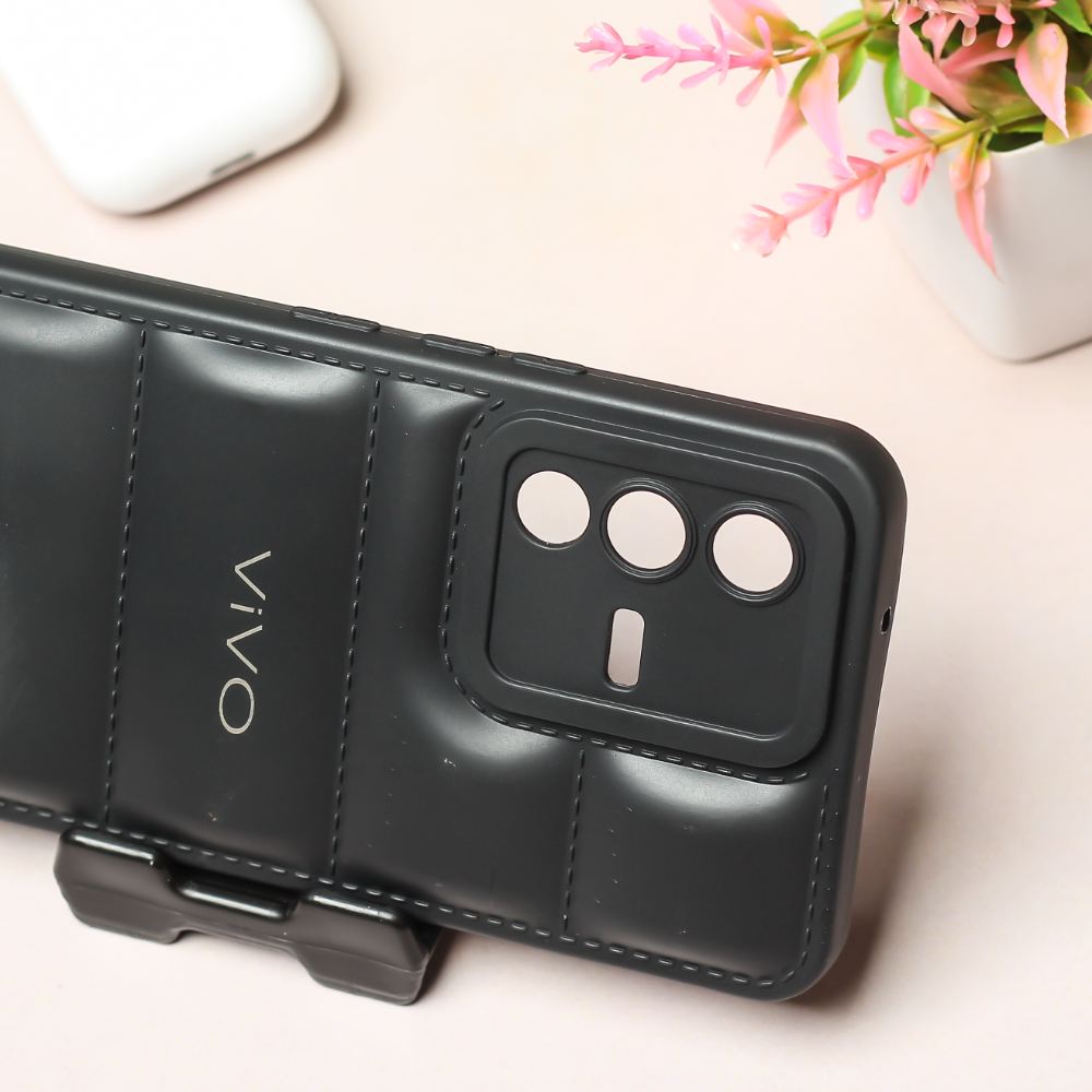 Black Puffon silicone case for Vivo V23