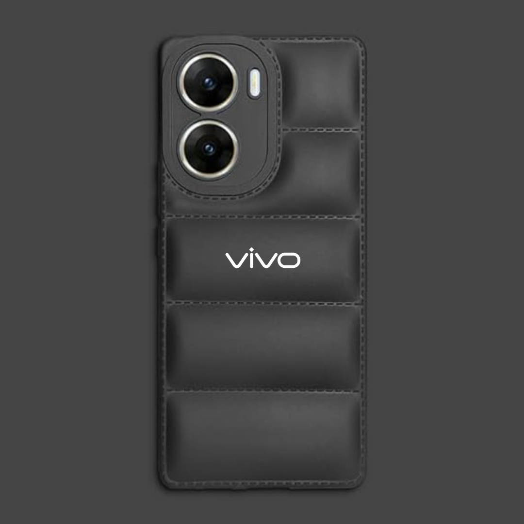 Black Puffon silicone case for Vivo V29E 5G