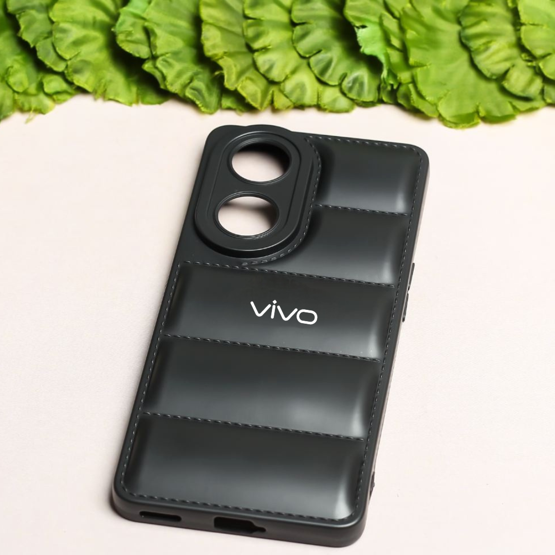 Black Puffon silicone case for Vivo Y100