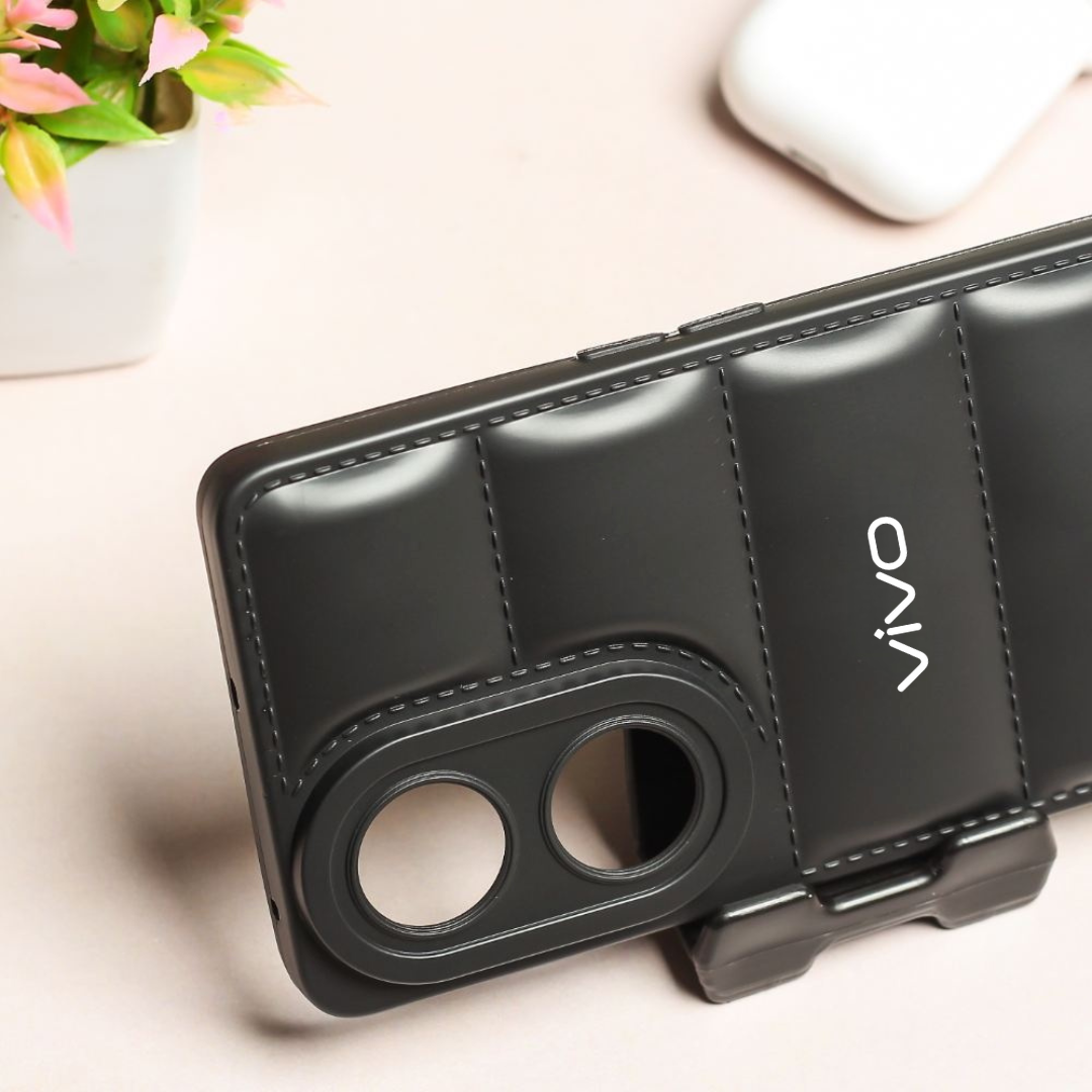 Black Puffon silicone case for Vivo Y100