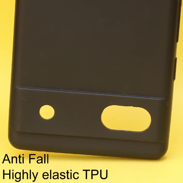 Black Silicon Case for Google Pixel 6A