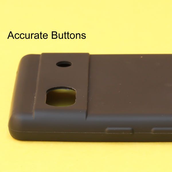 Black Silicon Case for Google Pixel 6A
