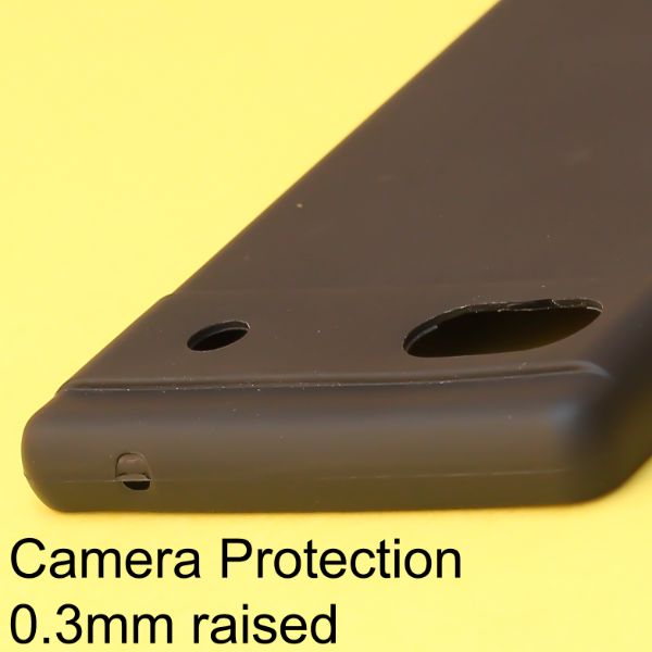 Black Silicon Case for Google Pixel 6A