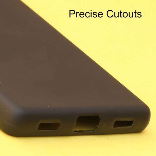 Black Silicon Case for Google Pixel 6A