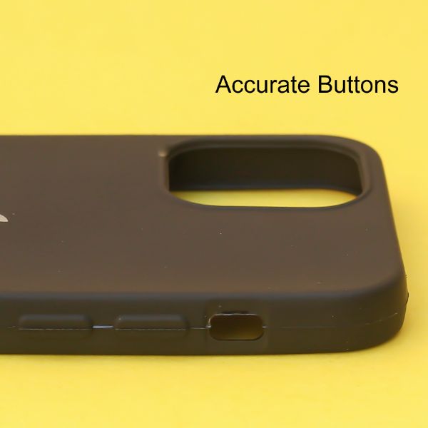 Black Silicone Case for Apple iphone 11