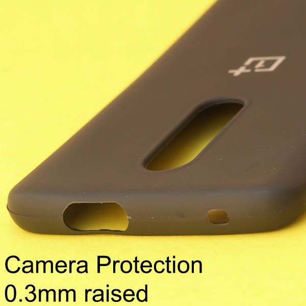 Black Silicone Case for Oneplus 7 pro