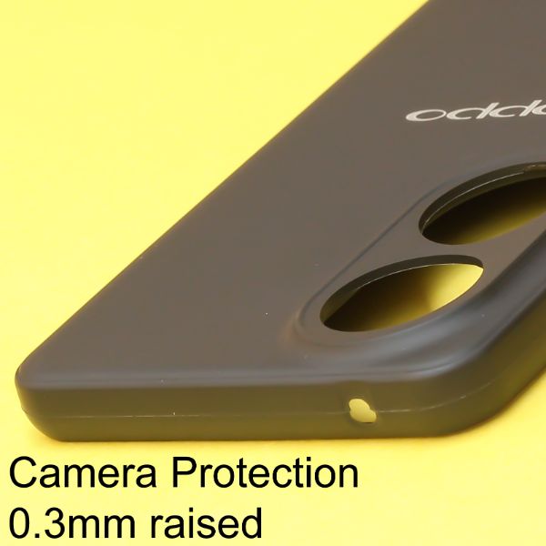 Black Silicone Case for Oppo F23