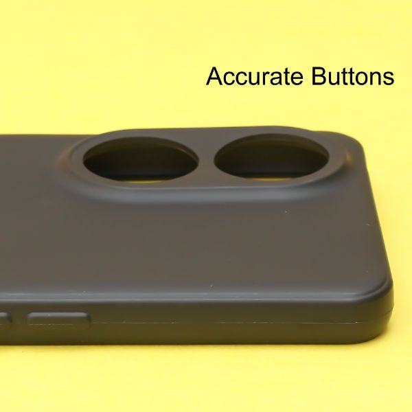 Black Silicone Case for Oppo F23