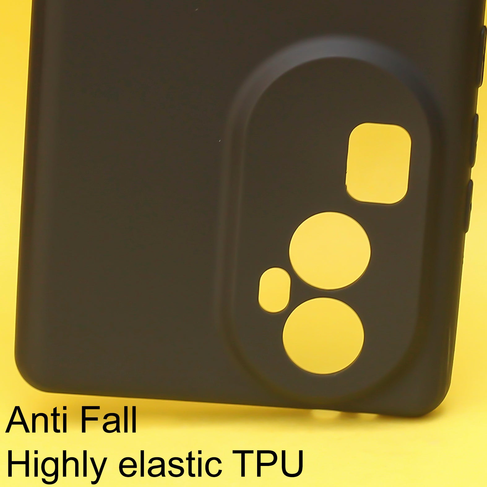 Black Silicone Case for Oppo Reno 10 Pro Plus 5g