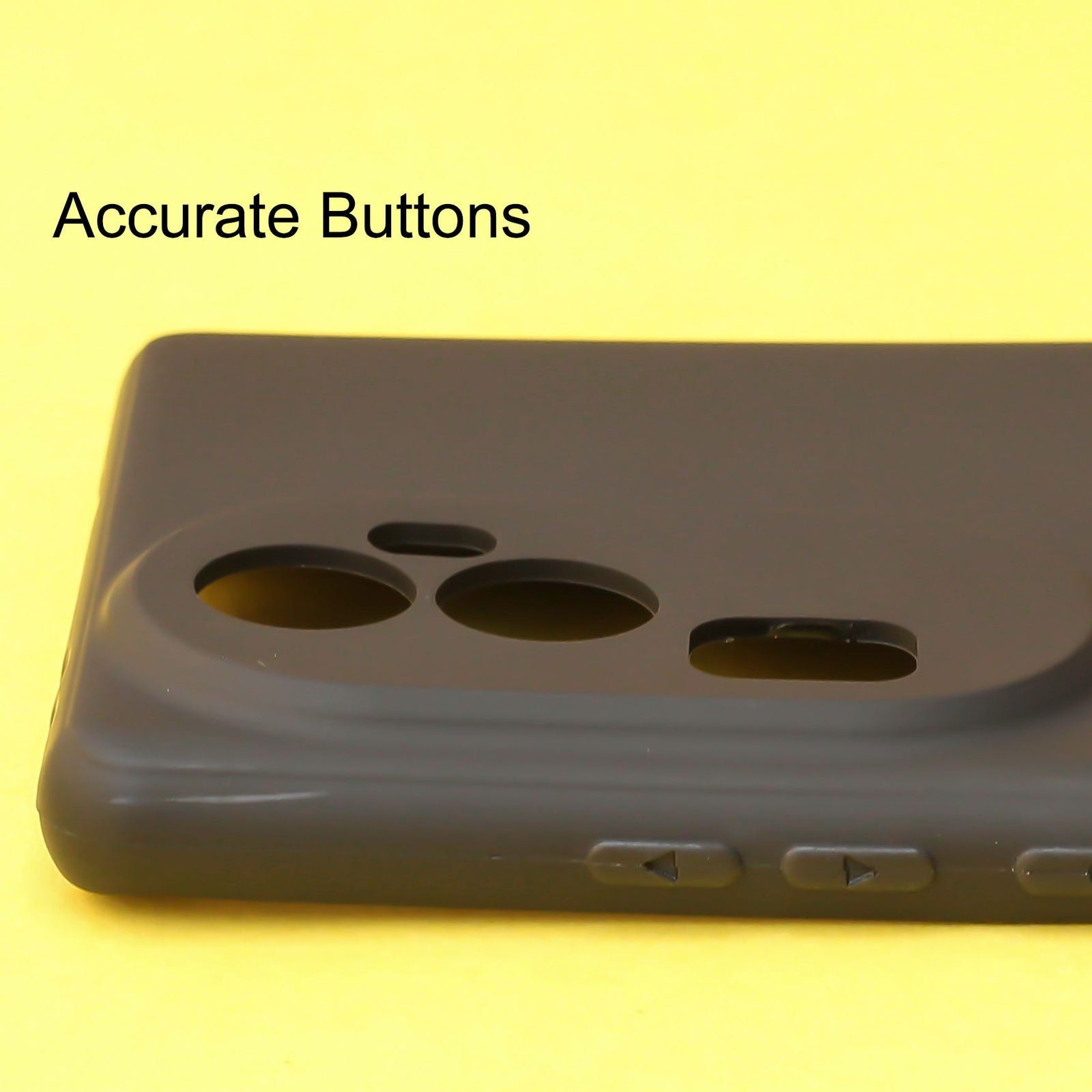 Black Silicone Case for Oppo Reno 10 Pro Plus 5g