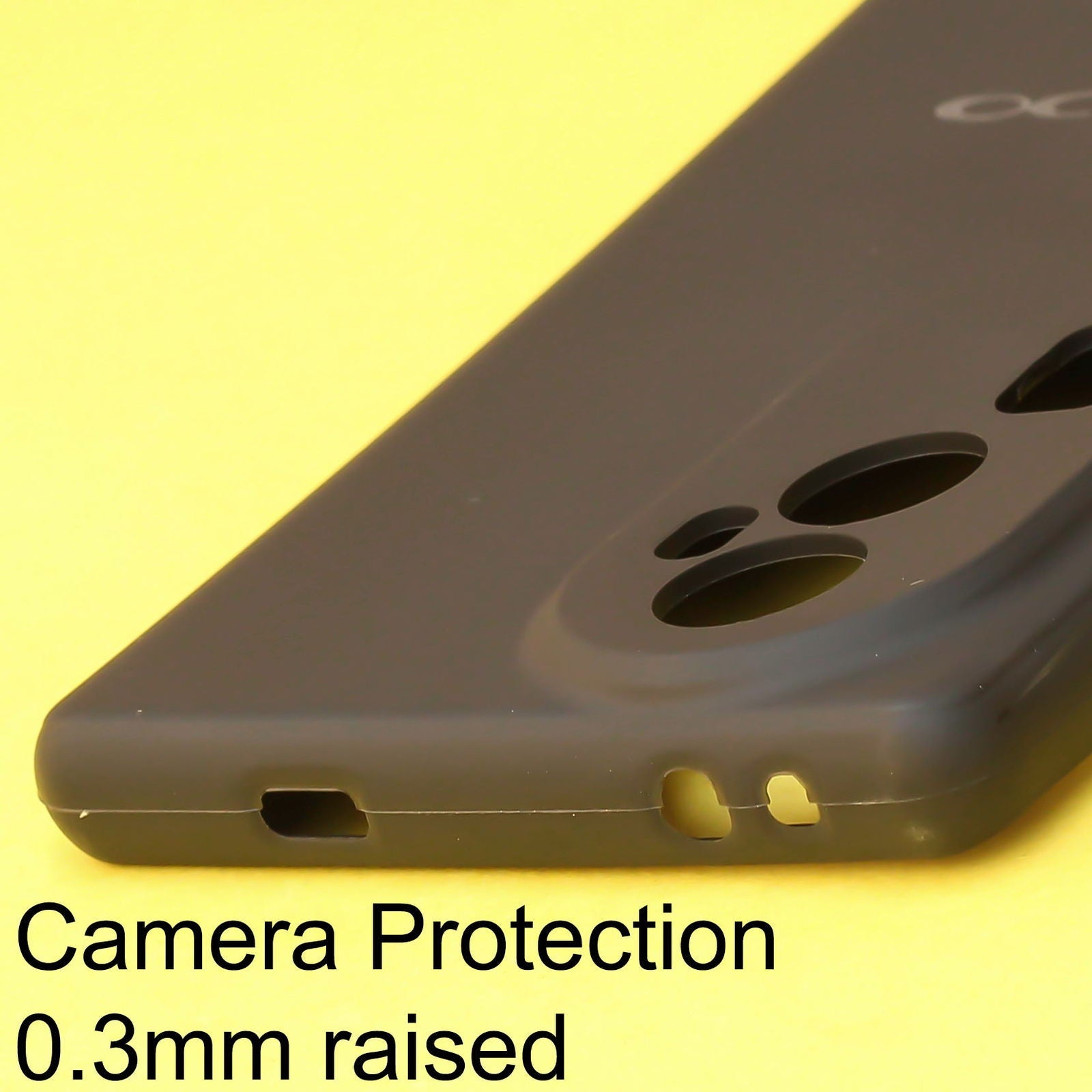 Black Silicone Case for Oppo Reno 10 Pro Plus 5g