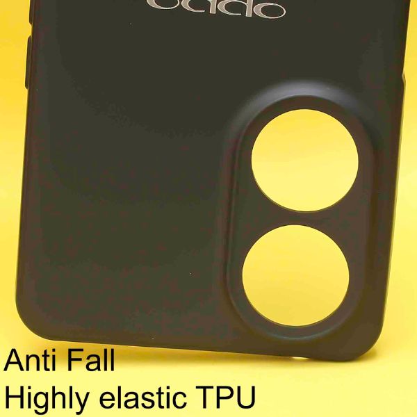 Black Silicone Case for Oppo Reno 8T