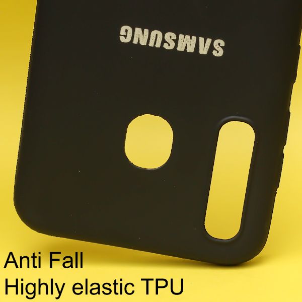 Black Silicone Case for Samsung A30