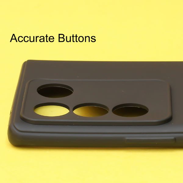 Black Silicone Case for Vivo V27 Pro 5G