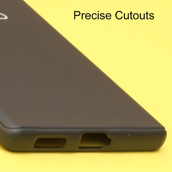 Black Silicone Case for Vivo V27 Pro 5G