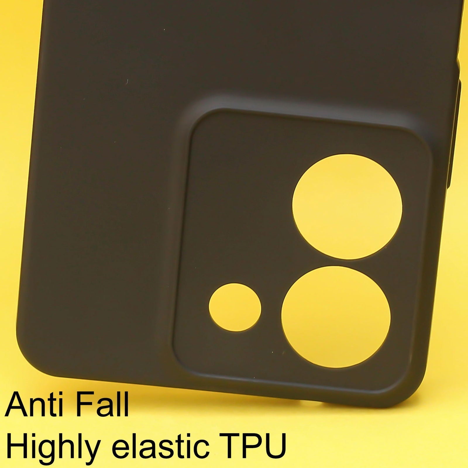 Black Silicone Case for Vivo Y36